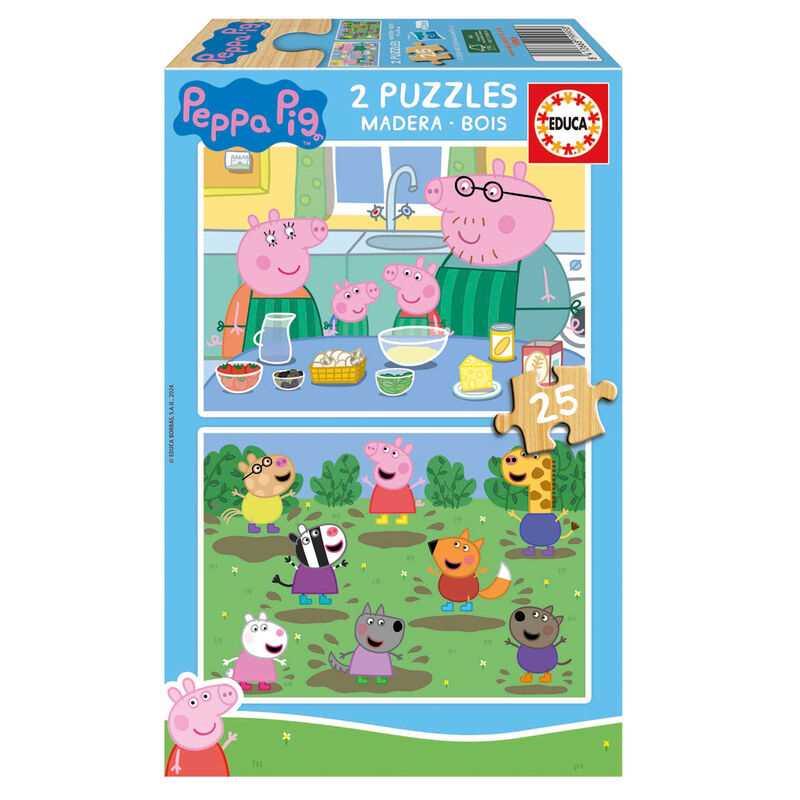 Educa Gurli Gris Puslespil i træ 2 x 25 brikker