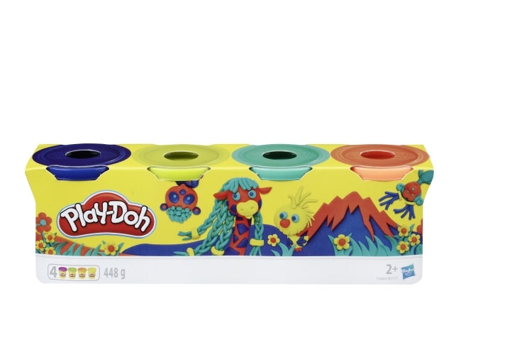 Play-Doh modellervoks i 4 standard farver