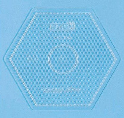 Hama Perleplade Midi - stor sekskant transparent