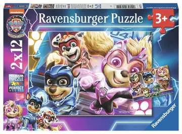 Paw Patrol Mighty Movie  Puslespil 2 x 12 brikker - Ravensburger 