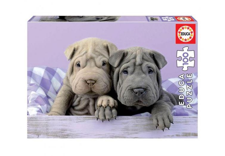 Educa Hundehvalpe Puslespil m. 100 brikker