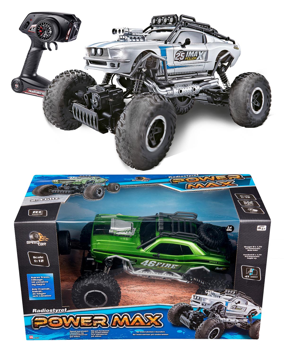 SpeedCarPower Max Rock Crawler i scala 1:12 - Offroader