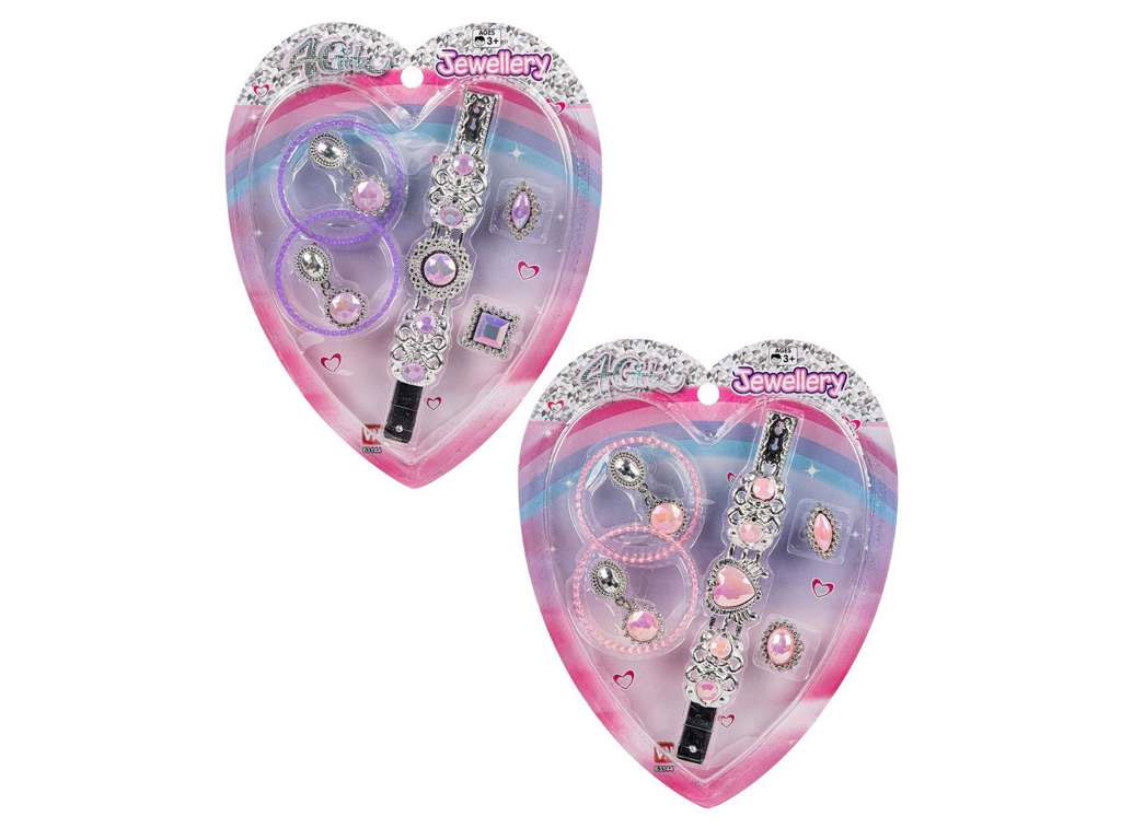 4 Girlz øreringe fingerringe og armbånd