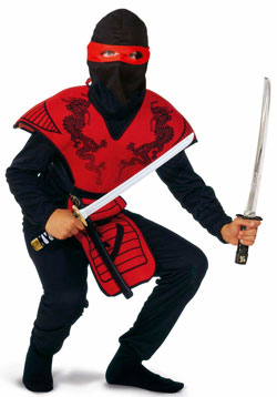 Rio Ninjadragt i 120 cm - Grøn