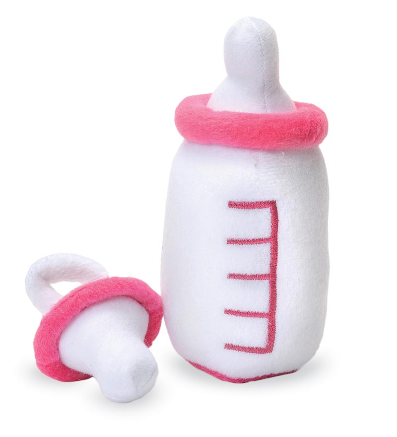 Rubens Barn - Baby dukke sutteflaske og sut - Pink