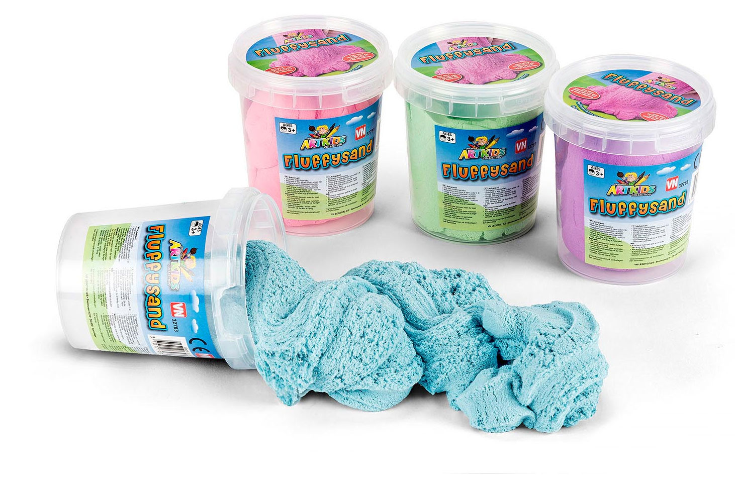ArtKids Fluffy Sand 500 gr - Assorteret 