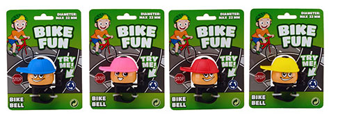 Bike fun sjov ringklokke til børnecyklen - Assorterede