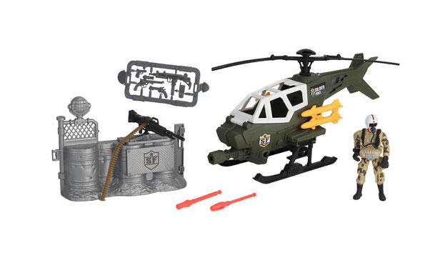 Soldier Force Helikopter med soldat og  tilbehør