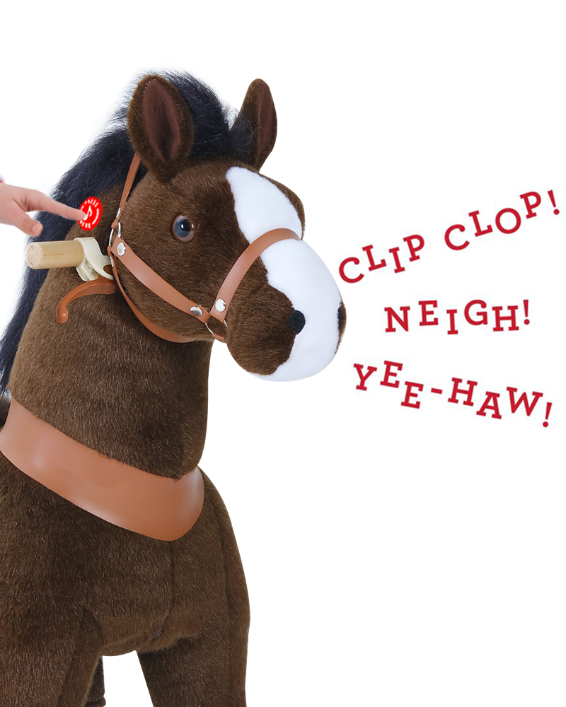 PonyCycle Medium Mekanisk Pony chokolade brun