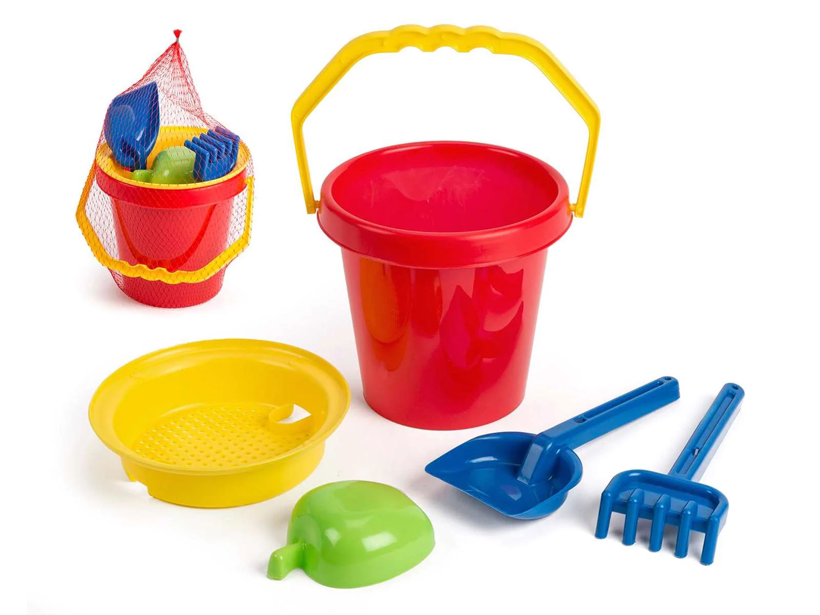 Sandsæt med spand - 5 dele 