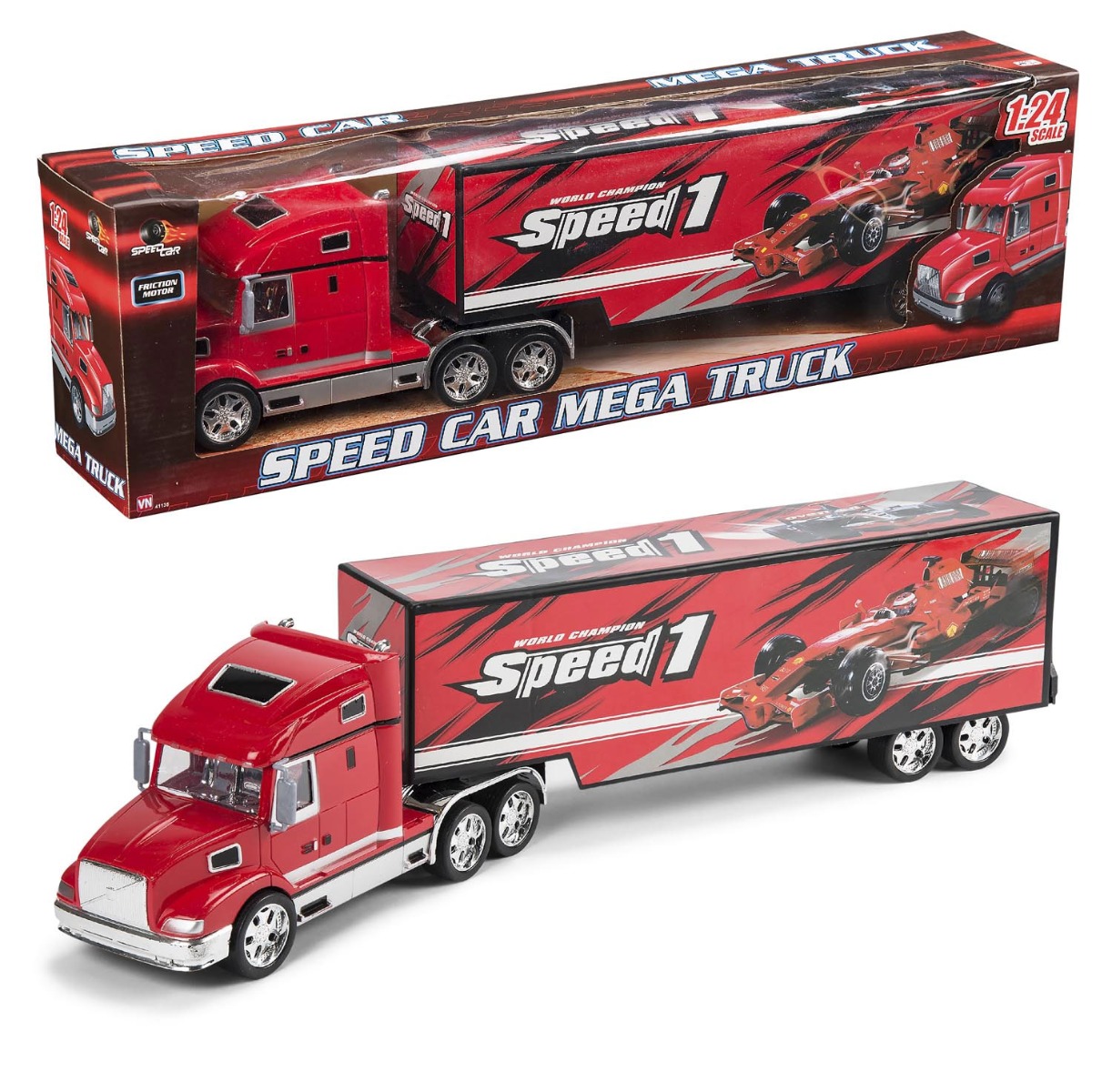 SpeedCar F1 Lastbil m. friktion - 65 cm
