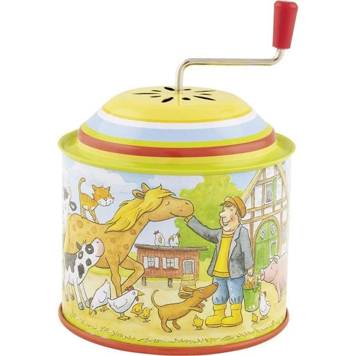 Goki Metal spilledåse Bondegård - Spiller Old McDonald