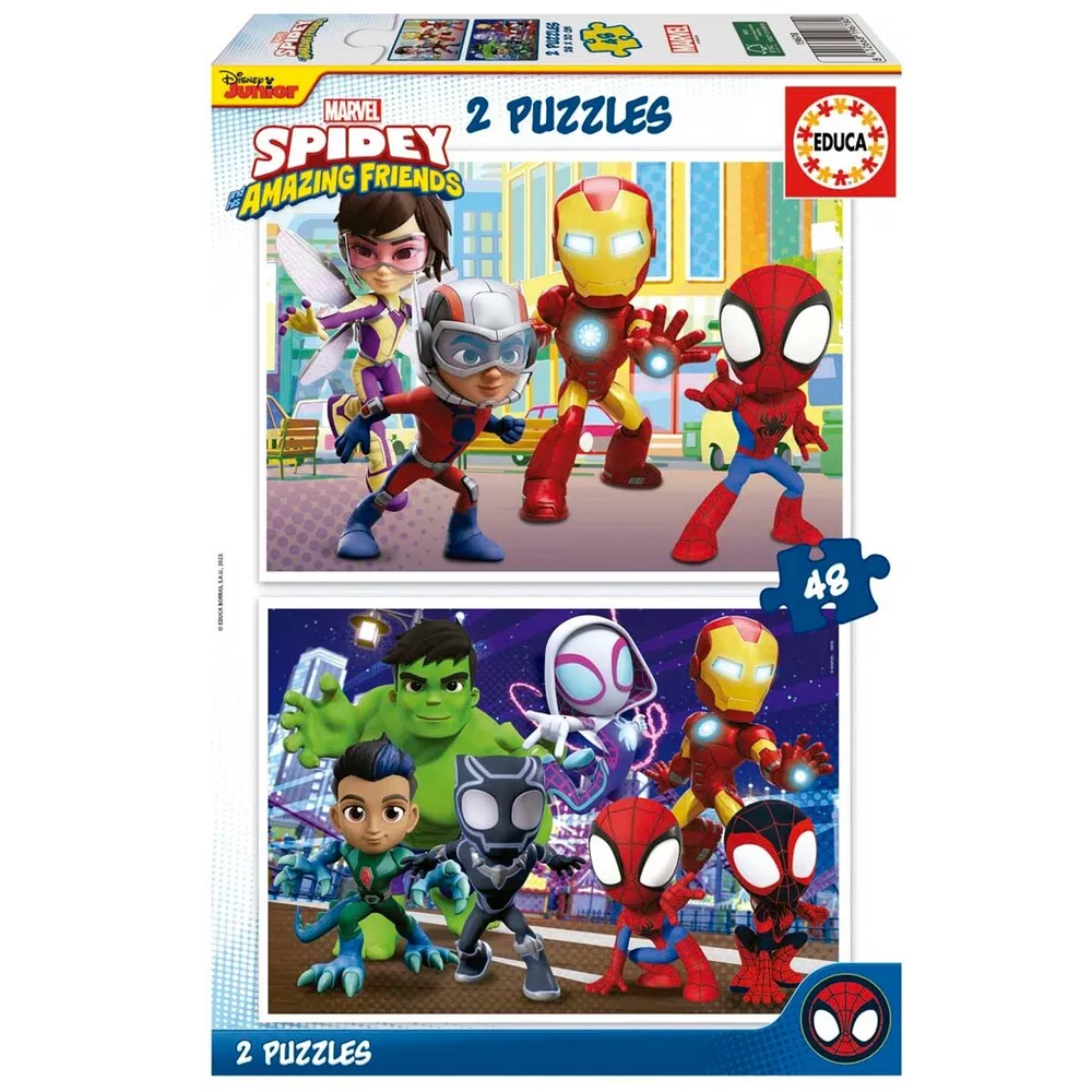 Educa Puslespil Spidey & His Amazing Friends - 2 x 48 brikker