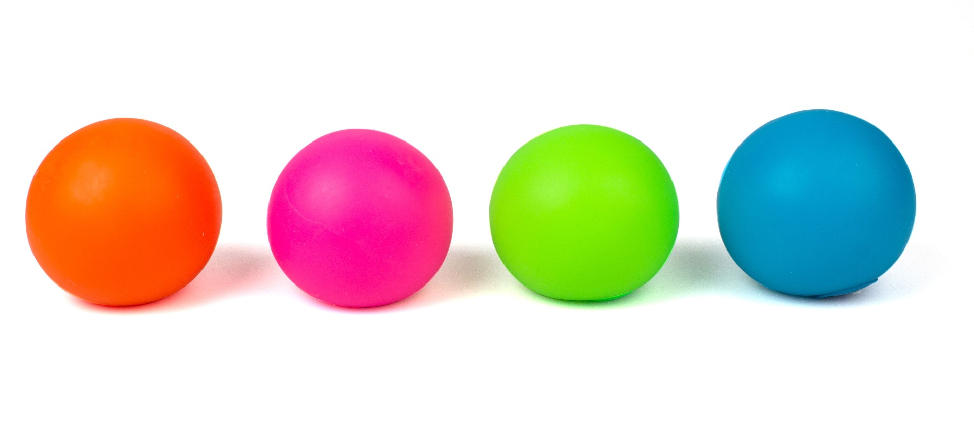 Selvlysende Squishy stress bold Ø 6 cm - fidget