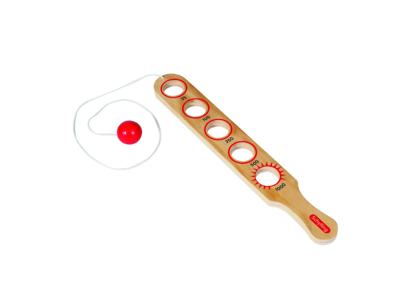 Flip Stick Spil - Træbat med træbold i snor