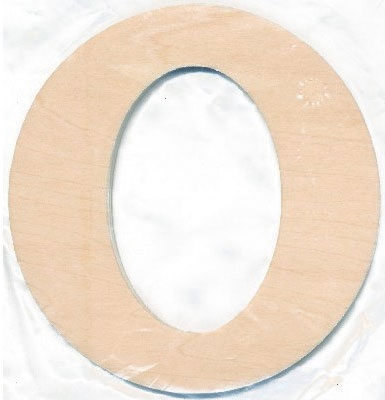 Træbogstav O