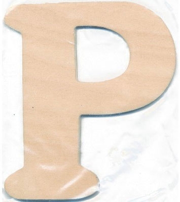 Træbogstav P