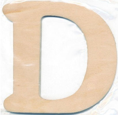 Træbogstav D