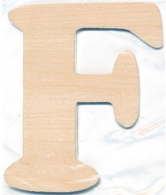 Træbogstav F