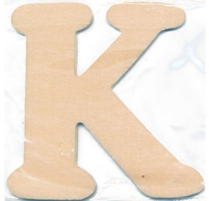Træbogstav K