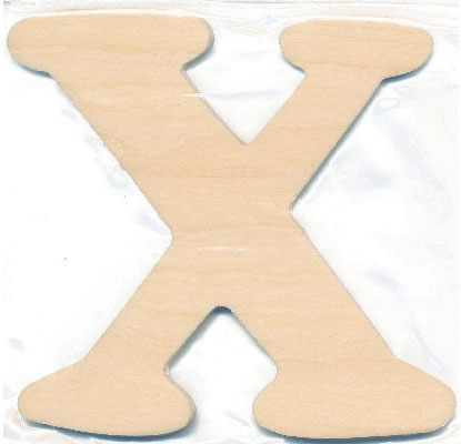 Træbogstav X