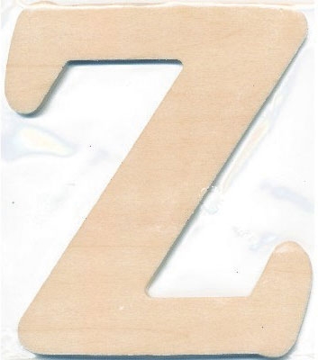 Træbogstav Z