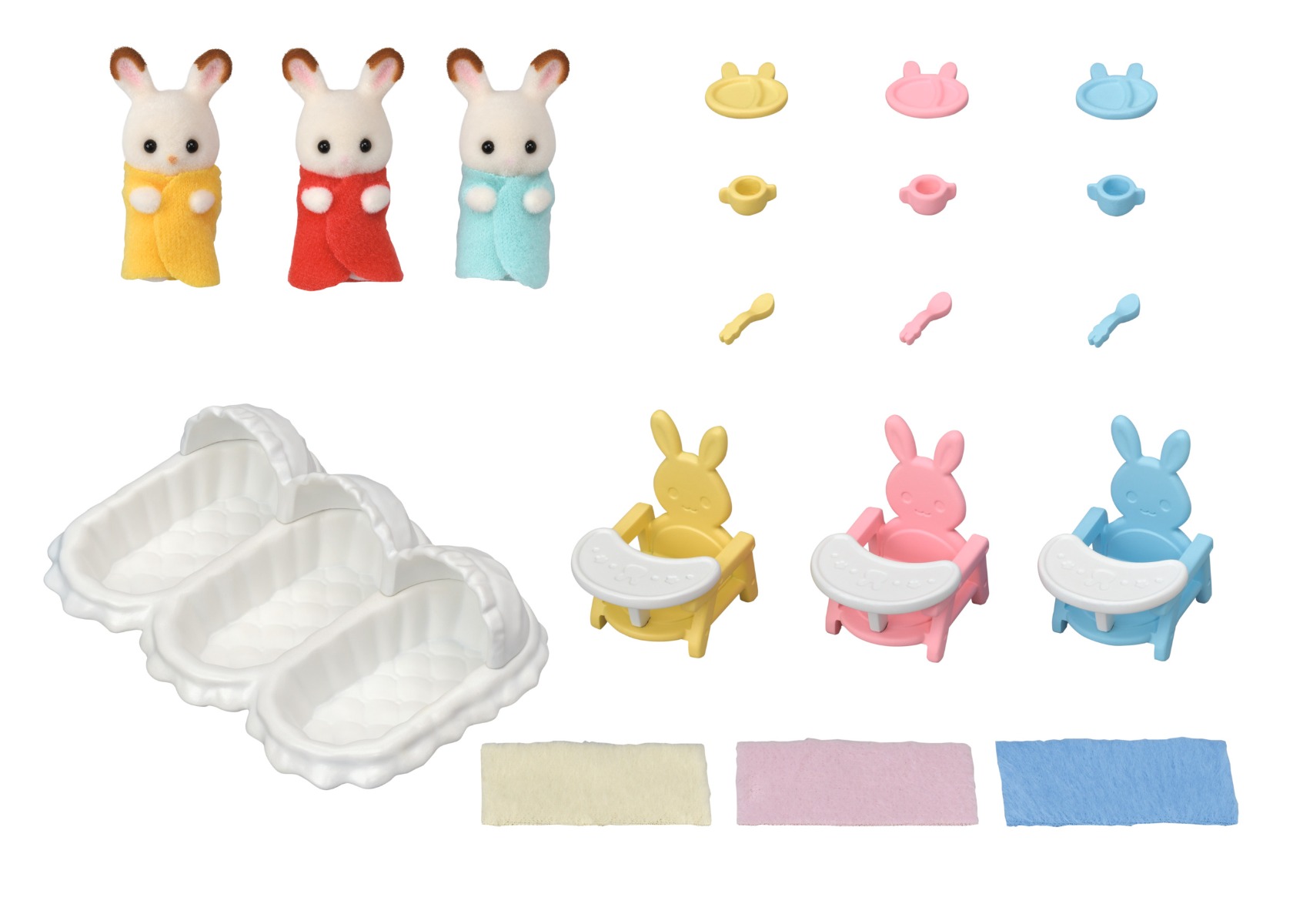 Sylvanian families - Starter udstyr til trillinger