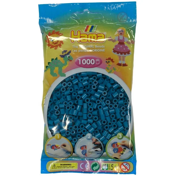   Hama perler - midi - 1000 stk - Turkis 83