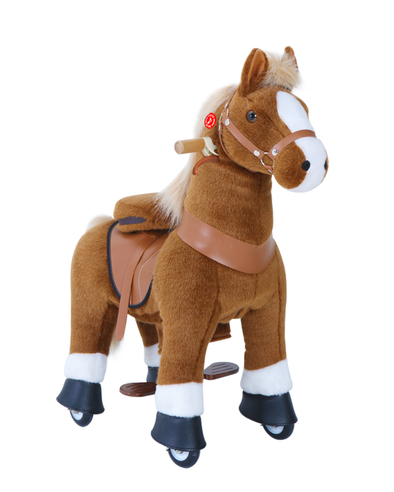 PonyCycle Medium Mekanisk Pony Lys Brun
