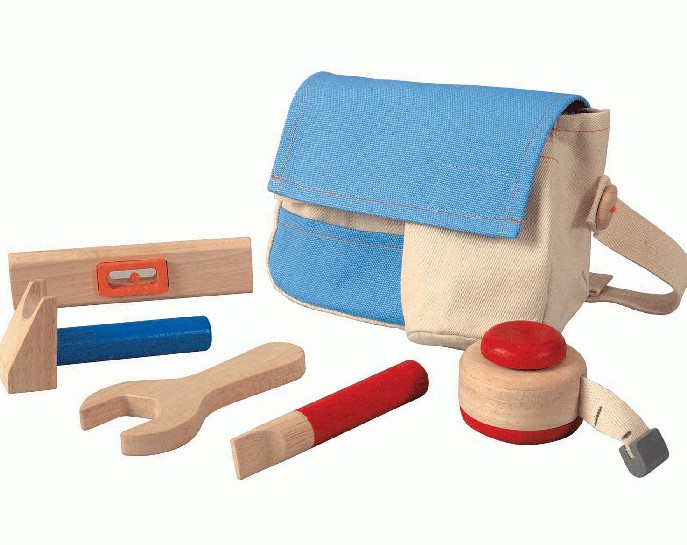 PlanToys værktøjstaske m. værktøj