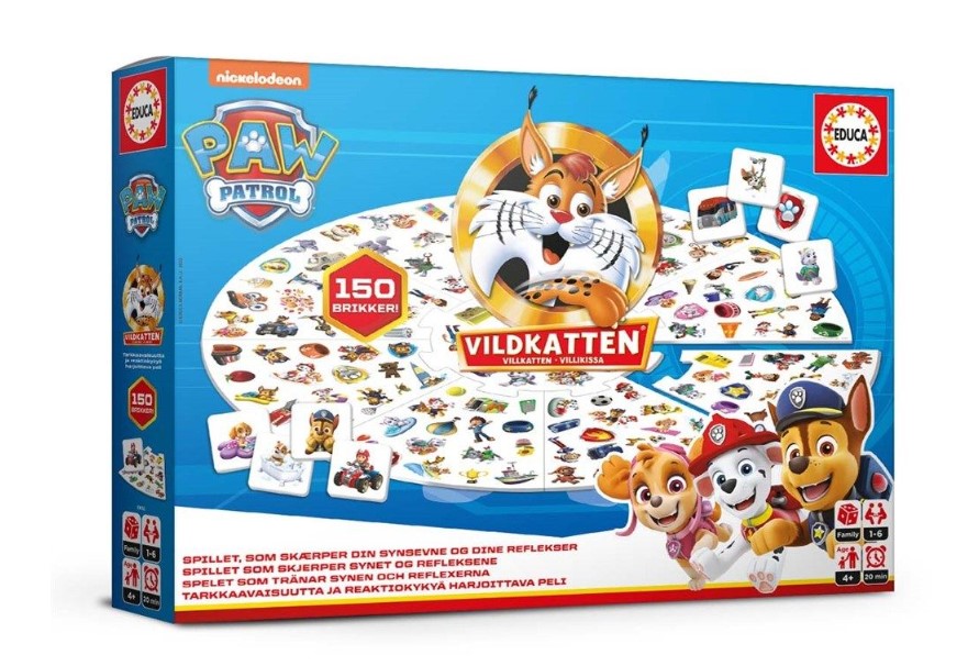 Vildkatten spil m. Paw Patrol - 150 brikker
