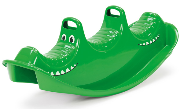  Dantoy Vippegynge Krokodille til 3 børn - 101 cm